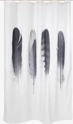 Douchegordijn TOTRA 150x200 zwart/wit