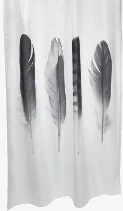 Douchegordijn TOTRA 150x200 zwart/wit