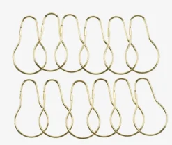 Douchegordijnringen VARA 12 stuks goud