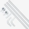 Douchegordijnstang VARA 90x90x90 wit