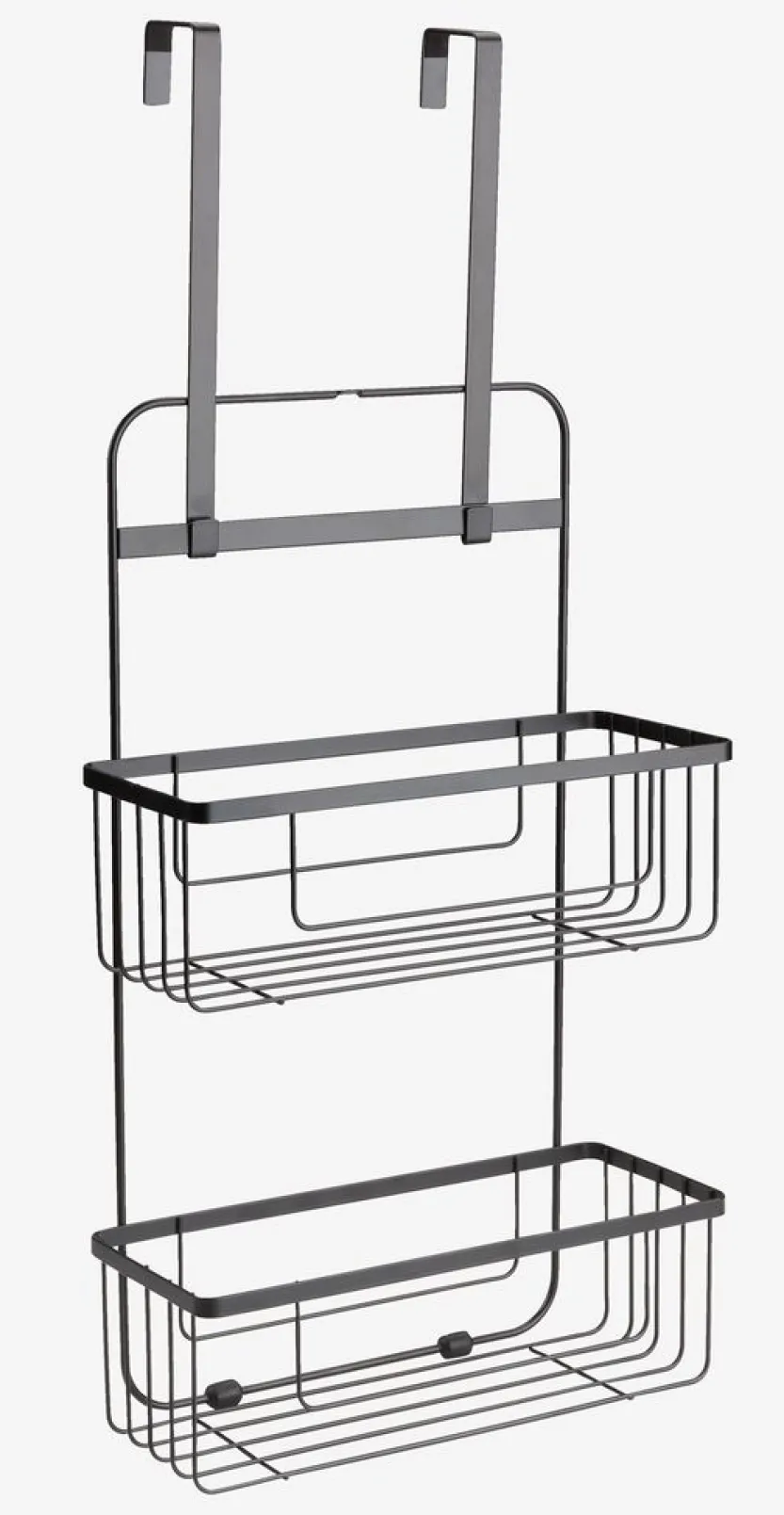 Doucherek NACKA met multi ophanghaken zwart