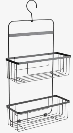 Doucherek NACKA met multi ophanghaken zwart