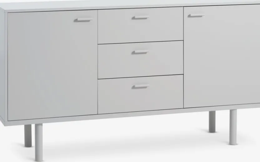 Dressoir BELLELUND 2 deuren 3 lades beige