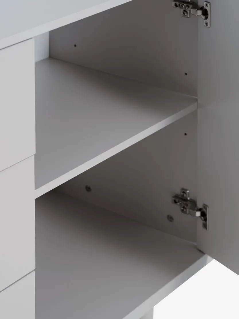 Dressoir BELLELUND 2 deuren 3 lades beige