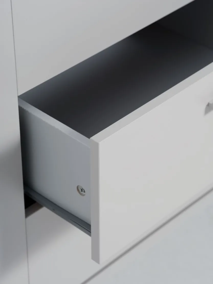 Dressoir BELLELUND 2 deuren 3 lades beige