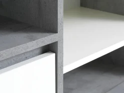 Dressoir BILLUND 2 deuren wit/beton