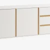 Dressoir FENSMARK 2 deur 3 lades wit/eiken
