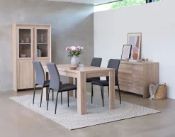 Dressoir HASLUND 2 deuren 3 lades eiken