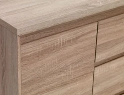 Dressoir HASLUND 2 deuren 3 lades eiken