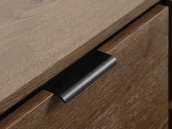 Dressoir HORNBORG 2 deuren 3 lades donker eiken