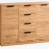 Dressoir JENSLEV 2 deuren 4 lades eiken