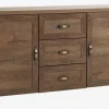 Dressoir JUNGEN 2 deuren 3 lades wild eiken kleur