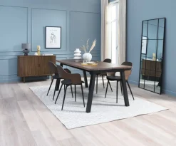 Dressoir LYNGVIG 120 cm roldeuren donker eiken