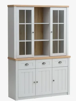 Dressoir MARKSKEL + Bovenbouw MARKSKEL lichtgrijs