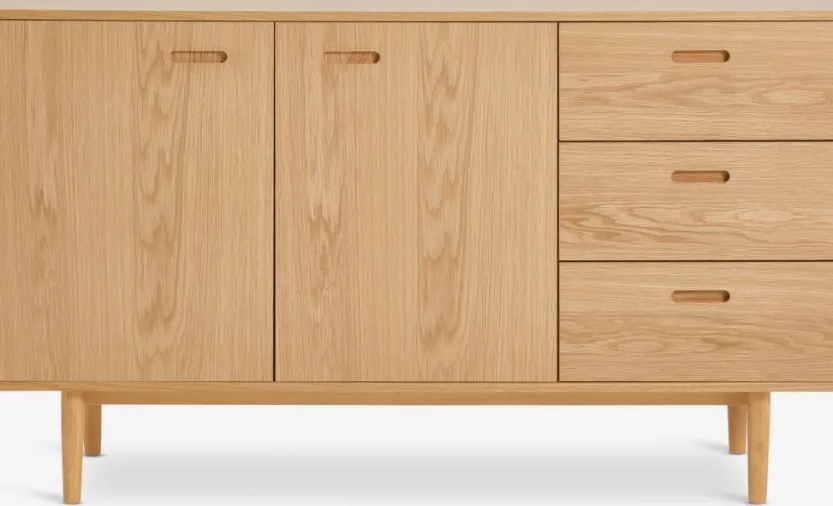 Dressoir MARSTRAND 2 deuren 3 lades naturel eik