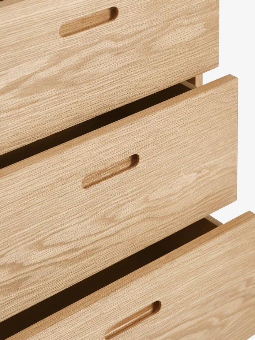 Dressoir MARSTRAND 2 deuren 3 lades naturel eik