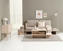 Dressoir SOLLERUP 2 deuren massief grenen