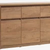 Dressoir VEDDE 3 deuren 3 lades eiken