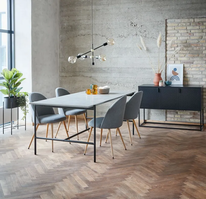 Dressoir VIRUM 3 deuren zwart