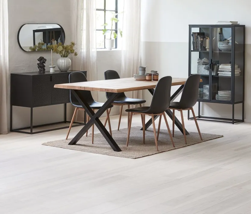 Dressoir VIRUM 3 deuren zwart