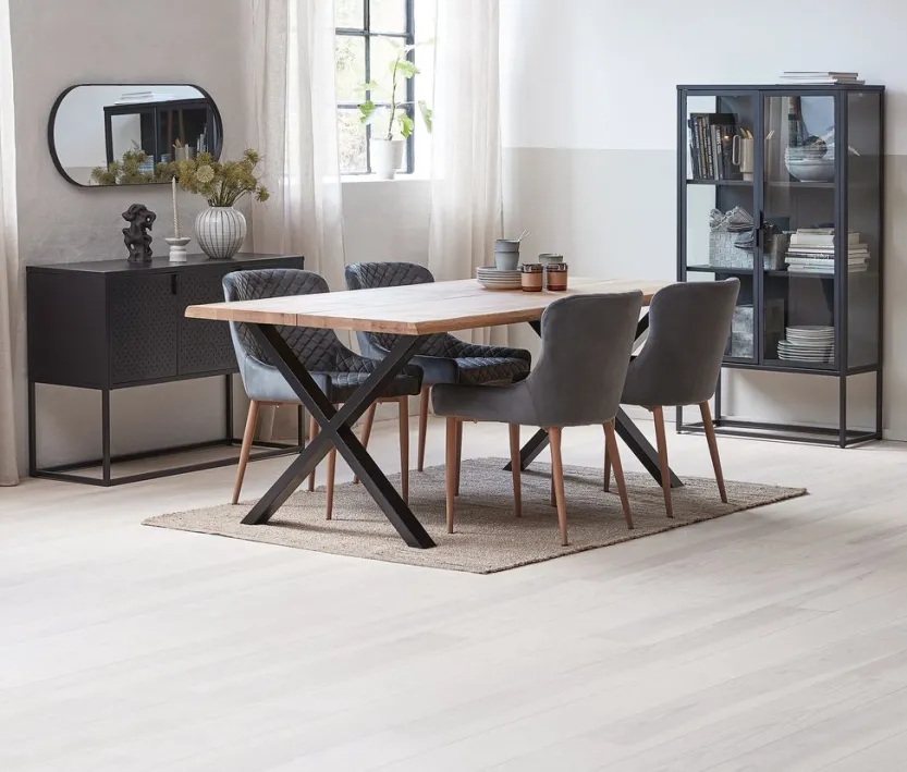 Dressoir VIRUM 3 deuren zwart