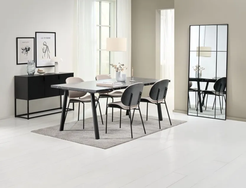 Dressoir VIRUM 3 deuren zwart