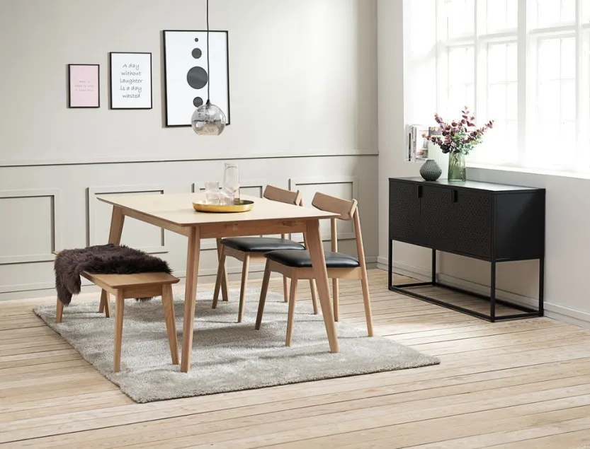 Dressoir VIRUM 3 deuren zwart