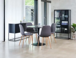 Dressoir VIRUM 3 deuren zwart