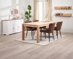 Dressoir VISLINGE 3 deuren 3 lades naturel/wit