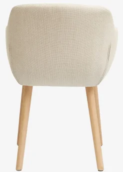 Eetkamerstoel ADSLEV beige stof/eiken kleur