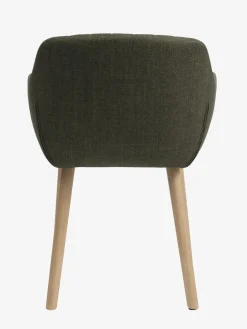 Eetkamerstoel ADSLEV olijfgroene stof/eiken kleur