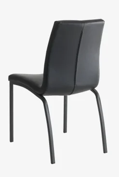 Eetkamerstoel ASAA zwart kunstleer