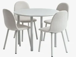 Eetkamerstoel EJSTRUP beige stof