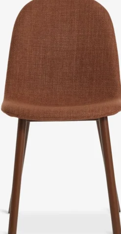 Eetkamerstoel EJSTRUP terracotta stof