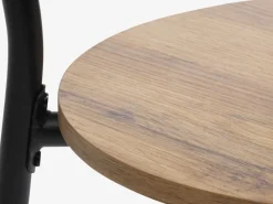 Eetkamerstoel GADSTRUP zwart/eiken kleur