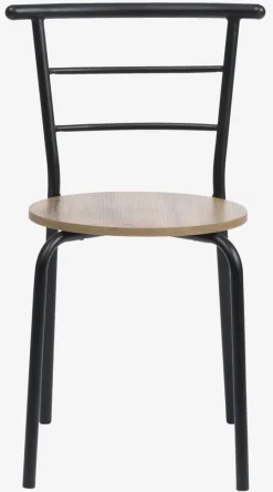 Eetkamerstoel GADSTRUP zwart/eiken kleur