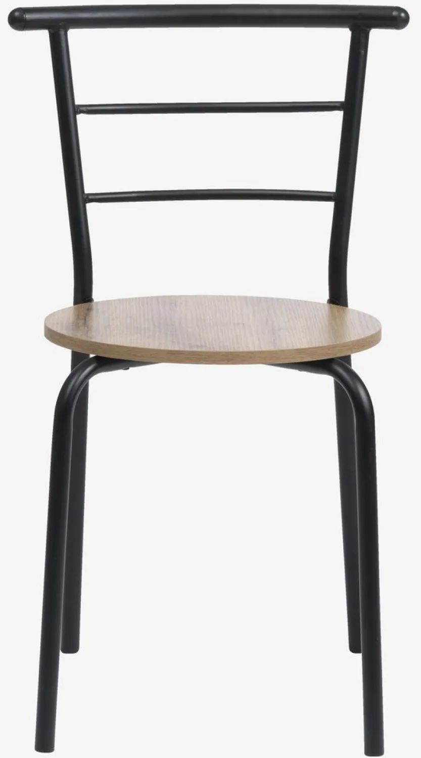 Eetkamerstoel GADSTRUP zwart/eiken kleur