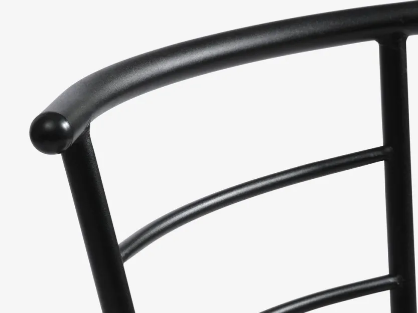 Eetkamerstoel GADSTRUP zwart/eiken kleur