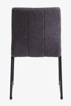 Eetkamerstoel HAMMEL grijze stof/zwart