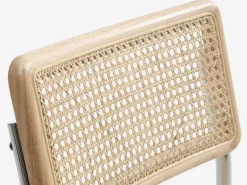 Eetkamerstoel HASSING rotan/chroom