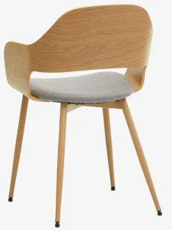 Eetkamerstoel HVIDOVRE licht eiken/licht grijze stof