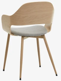 Eetkamerstoel HVIDOVRE licht eiken/licht grijze stof