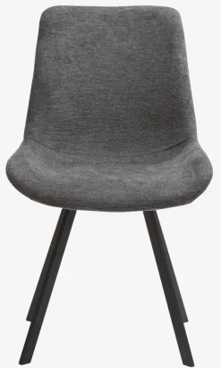 Eetkamerstoel HYGUM draai grijs/zwart