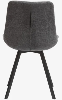 Eetkamerstoel HYGUM draai grijs/zwart