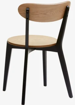 Eetkamerstoel JEGIND eiken/zwart