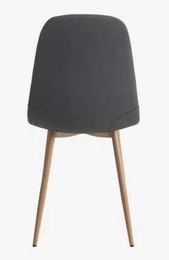 Eetkamerstoel JONSTRUP asfalt stof/eiken kleur