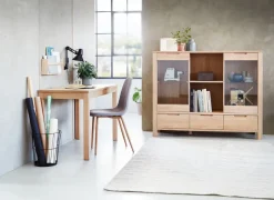 Eetkamerstoel JONSTRUP grijs/eiken kleur