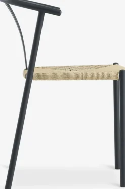 Eetkamerstoel JYDERUP zwart/naturel