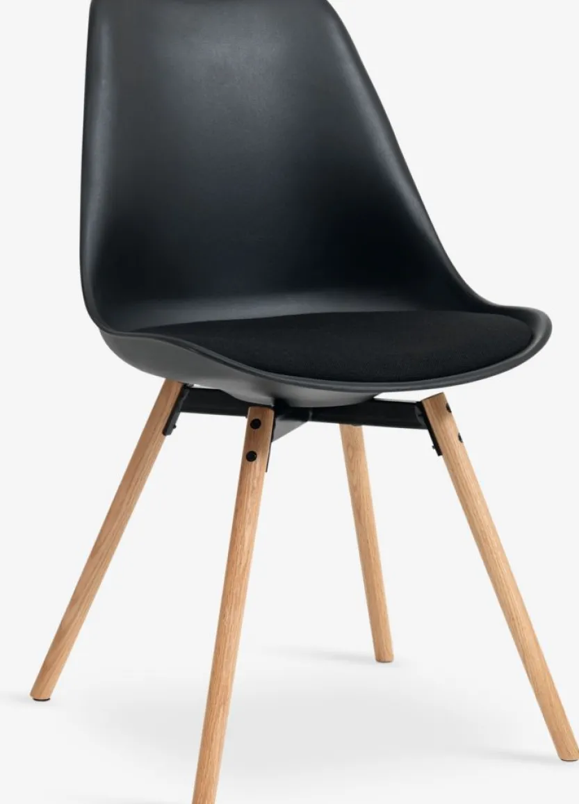 Eetkamerstoel KASTRUP zwart/eiken