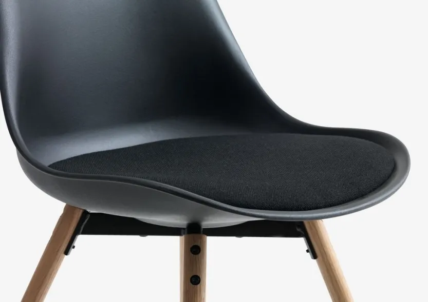 Eetkamerstoel KASTRUP zwart/eiken